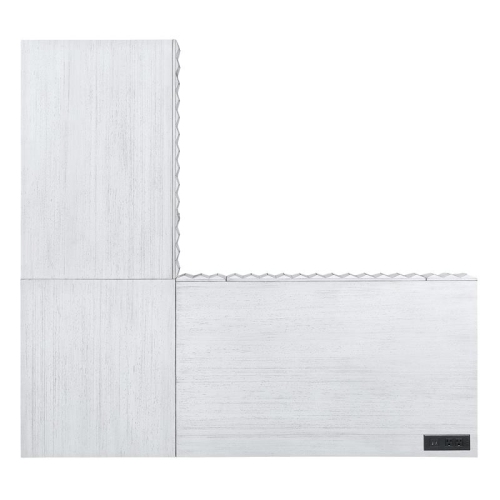 Furniture of America Giffore Wood 2-Piece Writing Desk Set in White