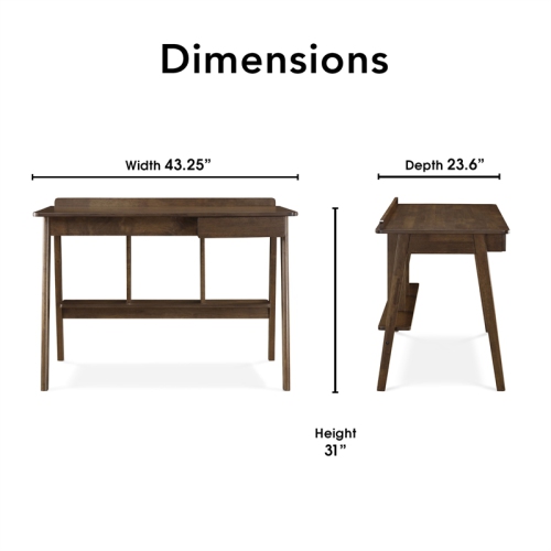 Finch Darren Writing Desk Brown