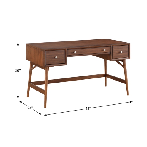 Lexicon Frolic Wood Writing Desk in Brown