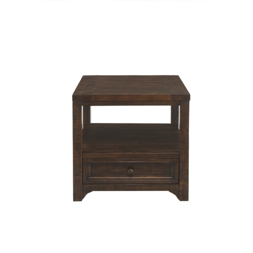 Martin Svensson Home Lisbon Solid Wood One Drawer End Table