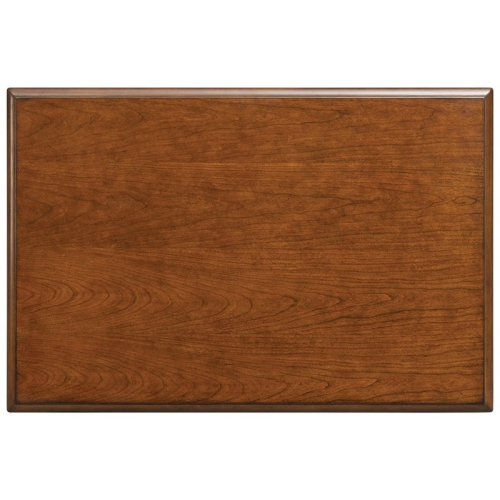 Bowery Hill Contemporary Storage Coffee Table in Burnished Cherry