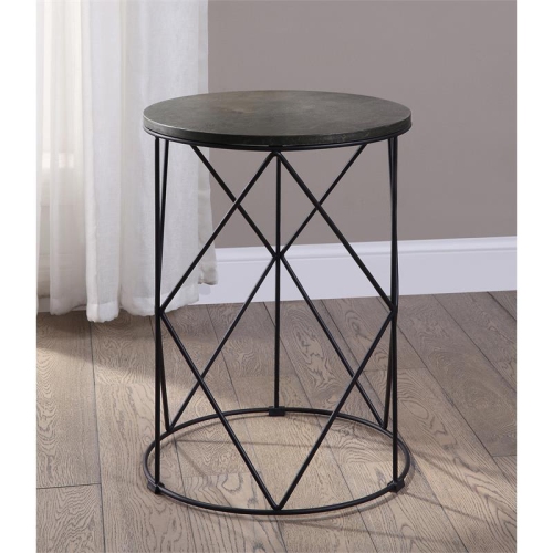 Furniture of America Nikova Contemporary Wood 3-Piece Nesting Tables in Black
