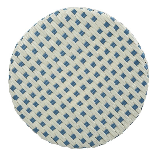 Furniture of America Binde Aluminum 30-inch Patio Barstool in Blue