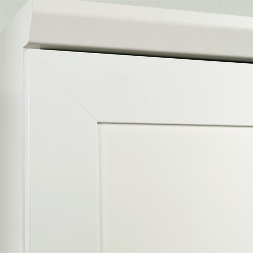 Sauder HomePlus Single Door Wooden Pantry in Glacier White