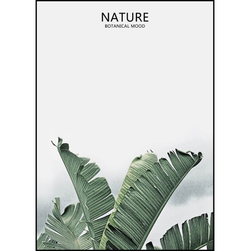LADOLE RUGS  4 Panel Botanical Plant Canvas Prints Modern Wall Art - Framed Aesthetic Picture Artwork for Home, Office, Hotel And Bar Includes Hook