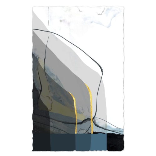 LADOLE RUGS  Canvas Artwork Black And Pictures Wall Décor Frame - Sea Shore \w The Mountains In A Shadow Wall Art Print Perfect for Bedroom, Living