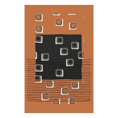 Décoration murale encadrée, toile encadrée, tapis de Ladole photo galerie moderne – 30 x 40 cm, impression sur toile abstraite prête à accrocher