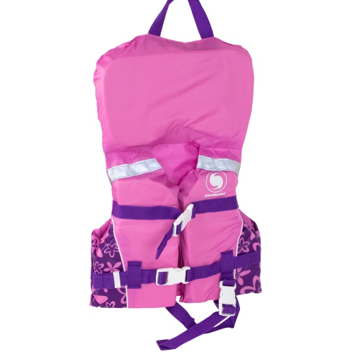 Swimline USCG Approved Pink Infant Life Vest with Handle for Girls - Up to 30lbs