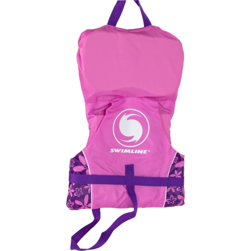 Swimline USCG Approved Pink Infant Life Vest with Handle for Girls - Up to 30lbs