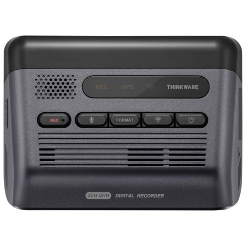 Caméra de tableau de bord 1440p Q1000 de Thinkware avec Wi-Fi, GPS et caméra arrière - Partenaire de détail exclusif