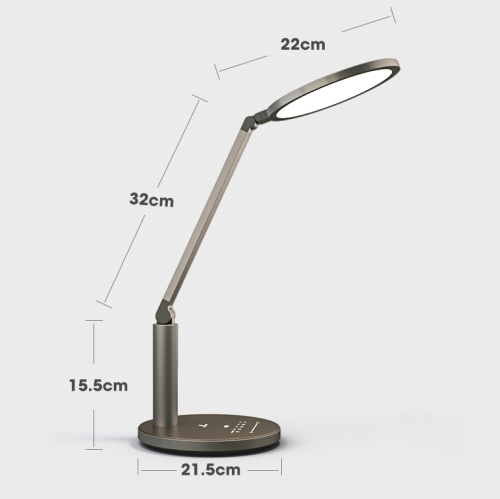 ECPro desk lamp, Professional 96 pcs LEDs Eye-Caring lamp, Micro Lightguide Structure, Glass Penal, 98.5 high CRI, Auto brightness Sensor, Natural