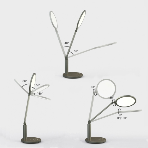 ECPro desk lamp, Professional 96 pcs LEDs Eye-Caring lamp, Micro Lightguide Structure, Glass Penal, 98.5 high CRI, Auto brightness Sensor, Natural