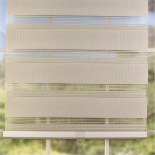 32" x 72" Pewter Cordless Fabric Window Blind