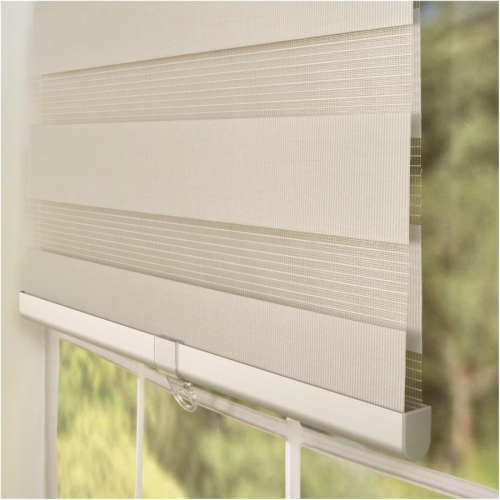 32" x 72" Pewter Cordless Fabric Window Blind