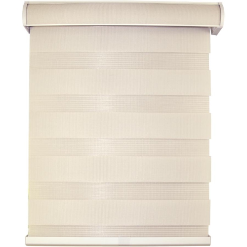 Image 1 de 8.. Store de fenêtre sans fil en tissu étain de 24 x 48&nbsp;po