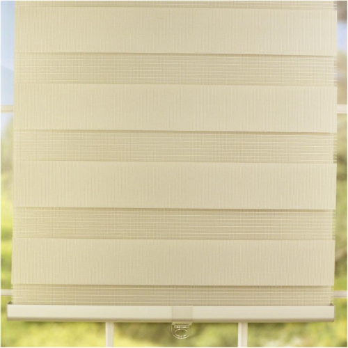 24" x 48" Pewter Cordless Fabric Window Blind