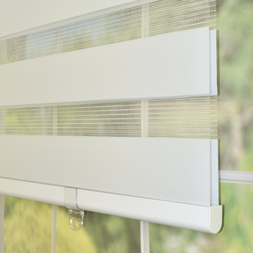 36" x 72" Eggshell Cordless Fabric Window Blind