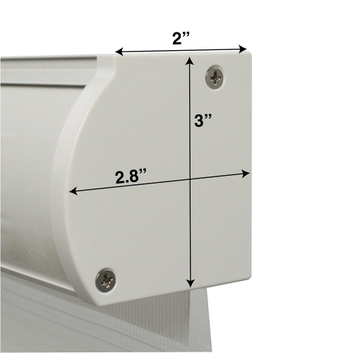 48" x 72" Pewter Cordless Fabric Window Blind