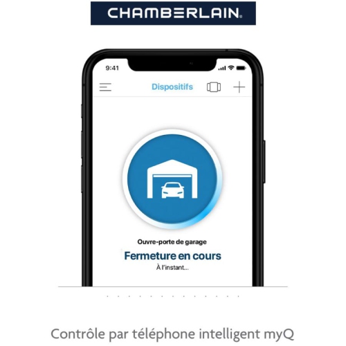 Ouvre-porte de garage intelligent MyQ avec caméra qui détecte les mouvements, 3/4 HP