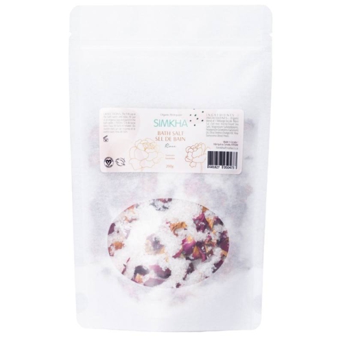 Serenity bath salt with rose petals