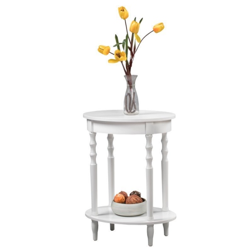 PEMBERLY ROW  Oval End Table In Wood Finish In White