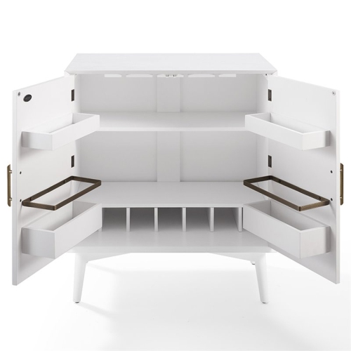 Crosley Landon 2 Door Bar Cabinet in White