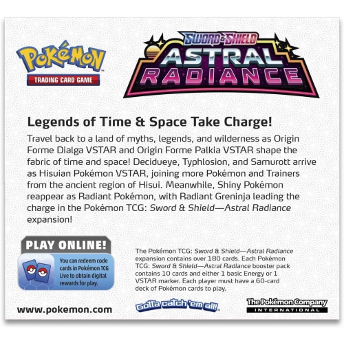 Pokemon USA Pokemon Trading Card Game: Sword & Shield Astral Radiance Booster Box 36 packs, 10 cards per pack