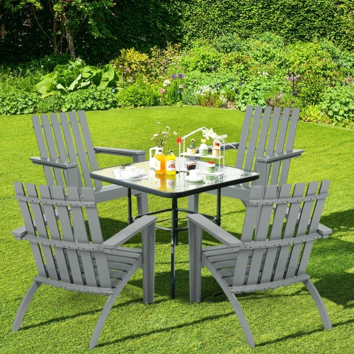 Patio Durable Patio Acacia Wood Adirondack Lounge Armchair