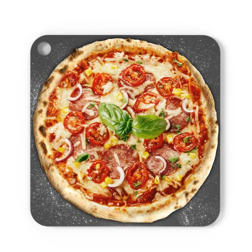 Chef Pomodoro Pizza Steel for Oven or BBQ Grill, Pre-seasoned Baking Steel, High Quality and Durable Carbon Steel, Compatible with Ooni Koda 12,