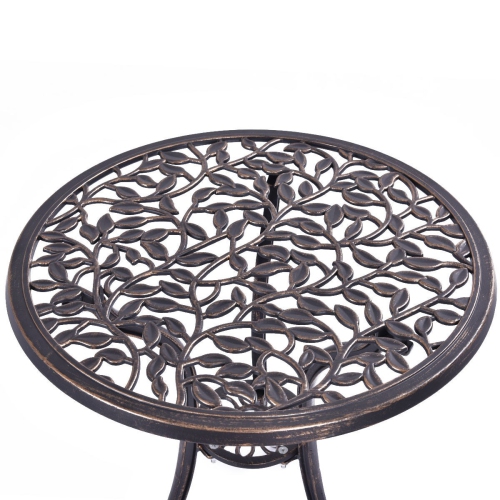 3 Pcs Cast Aluminum Bistro Set
