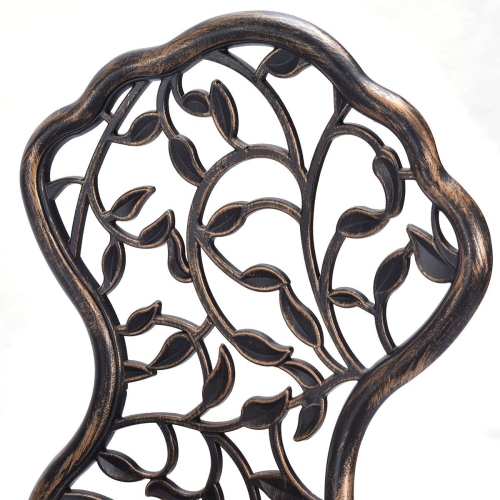 3 Pcs Cast Aluminum Bistro Set