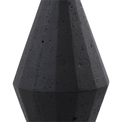 Uttermost Alize Stone and Crystal Sculptures in Elegant Black