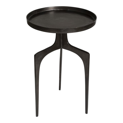 Uttermost Kenna Contemporary Aluminum Accent Table in Antique Bronze