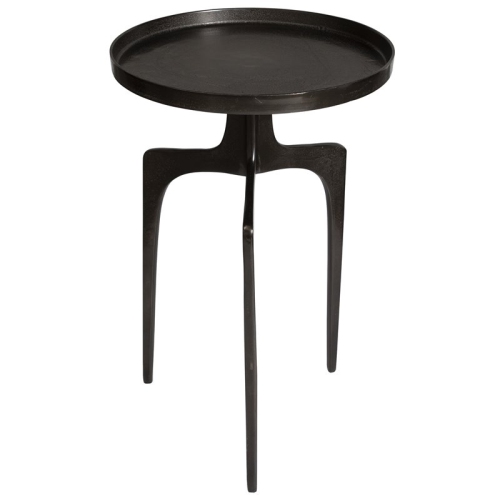 Uttermost Kenna Contemporary Aluminum Accent Table in Antique Bronze