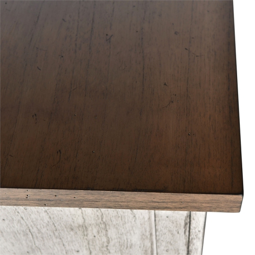 Bear Creek Rustic Ivory Two Drawer Nightstand