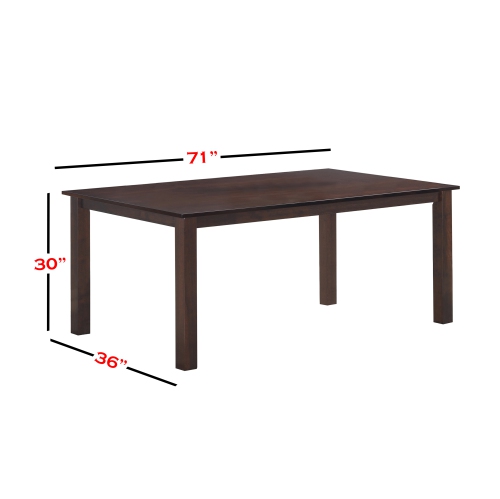 Clare 7Pc Solid Wood Dining Set - Beige