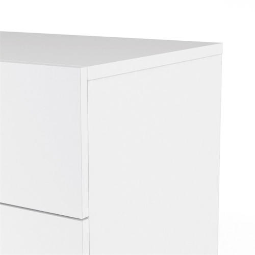 Atlin Designs Modern 8 Drawer Double Dresser in White
