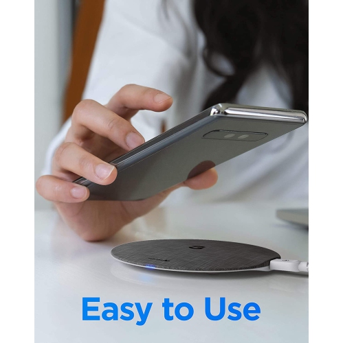 Fast Charge Wireless Charger for LG G7 ThinQ, LG G8 ThinQ, Rapid Quick Charge Qi Pad w/Charging Power Cable (Ac