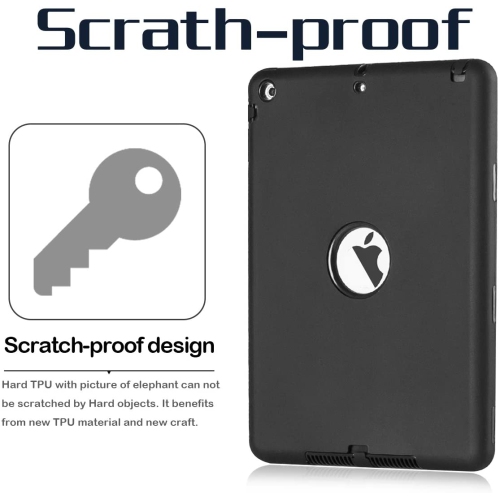iPad Air Case, 3in 1 Heavy Duty Protection Combo Hybrid Impact Silicone Hard Case Cover for ipad Air 2013 Model