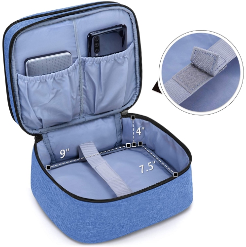Sac de transport pour mini projecteur, étui portatif pour projecteur et accessoires, sac de rangement compatible avec boîte d’accessoires
