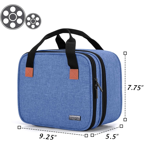Sac de transport pour mini projecteur, étui portatif pour projecteur et accessoires, sac de rangement compatible avec boîte d’accessoires