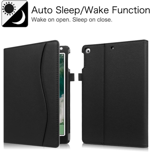 Case for iPad 9.7 2018 2017 / iPad Air 2 / iPad Air - [Corner Protection] Multi-Angle Viewing Folio Stand Cover