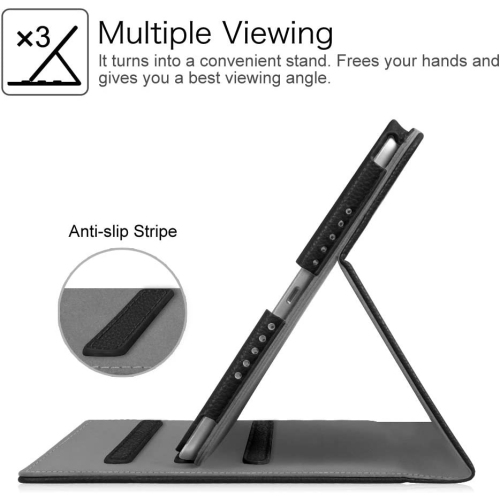 Case for iPad 9.7 2018 2017 / iPad Air 2 / iPad Air - [Corner Protection] Multi-Angle Viewing Folio Stand Cover