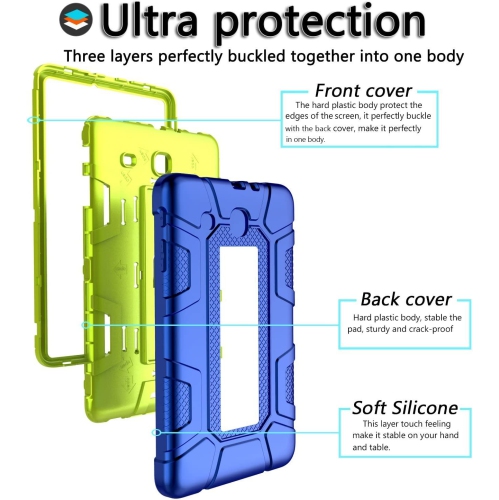 Samsung Galaxy Tab E 9.6 Case, SM-T560 / T561 / T567 Case, Galaxy Tab E 9.6 Case With HD Screen Protector, [3 in