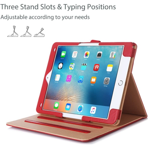 iPad Pro 9.7 Case - Leather Stand Folio Case Cover for Apple iPad Pro 9.7 Inch Case 2016, with Multiple Viewing