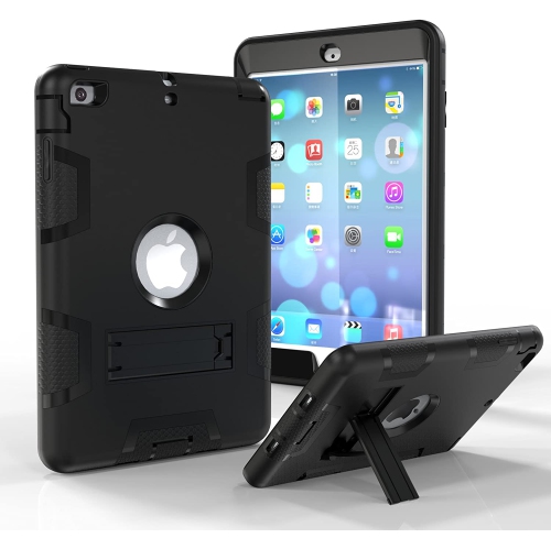 ALBERTATECH  Ipad Mini Case, Ipad Mini 2 Case, Ipad Mini 3 Case, Heavy Duty Protection Kickstand Combo Hybrid Impact Silicone