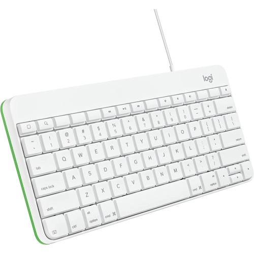 Wired Keyboard for iPad with Lightning Connector – White