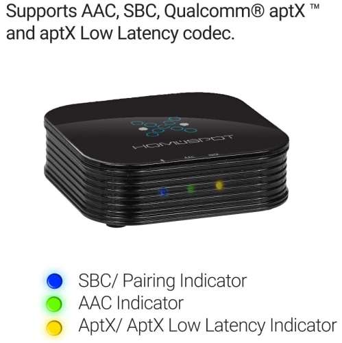 Adaptateur de récepteur audio Bluetooth pour chaîne stéréo maison par APTX HD v4.2 à FAIBLE LATENCE de iPhone, iPad,