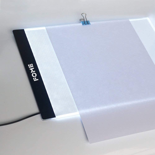 A4 Light Box, Ultra-thin A4 Tracing Light Box USB Power Adjustable Brightness LED Drawing Board Tracing Pad