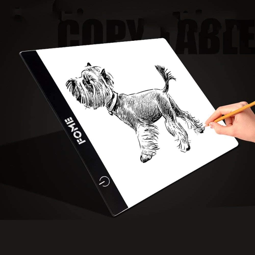 A4 Light Box, Ultra-thin A4 Tracing Light Box USB Power Adjustable Brightness LED Drawing Board Tracing Pad